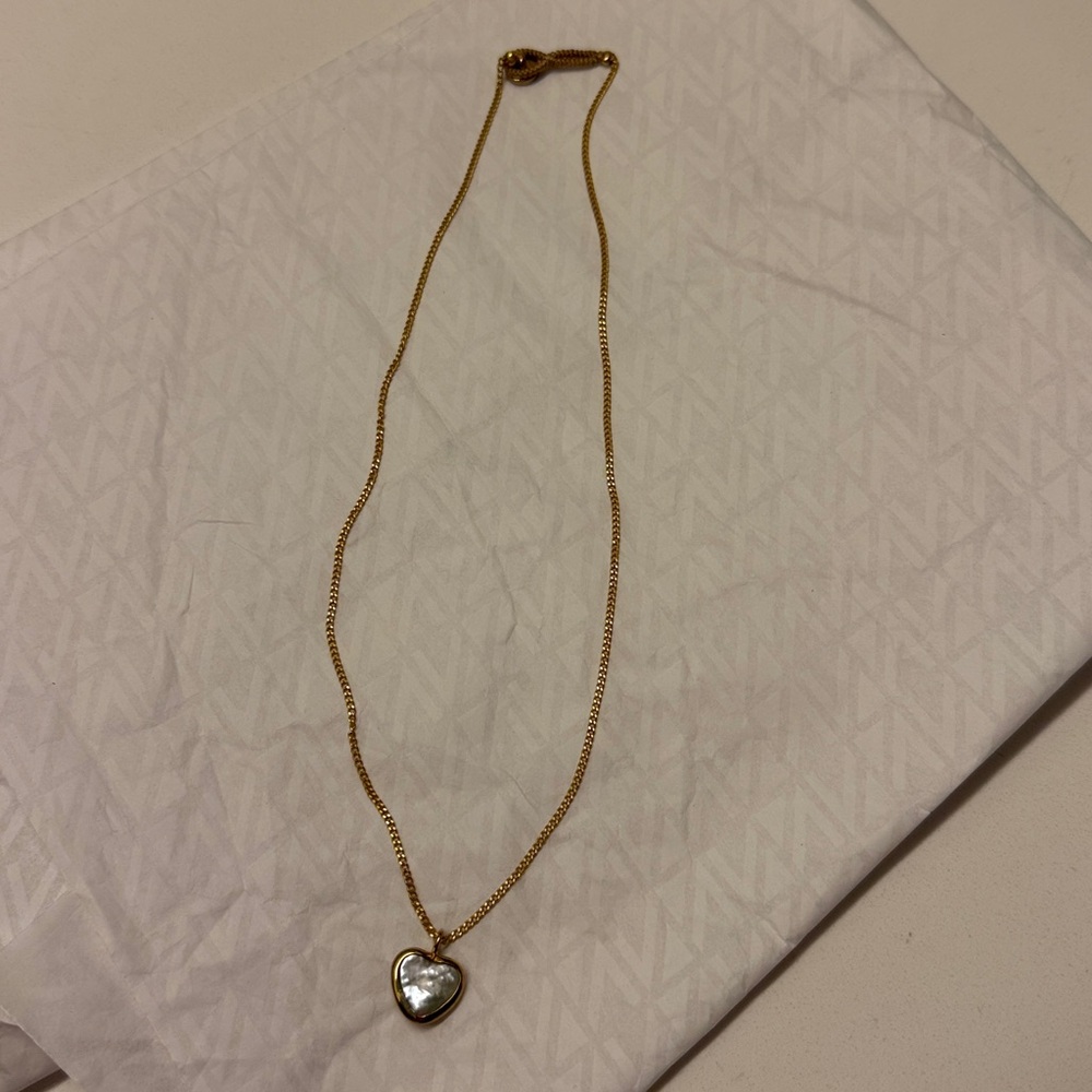 Gold Heart Pendant Necklace